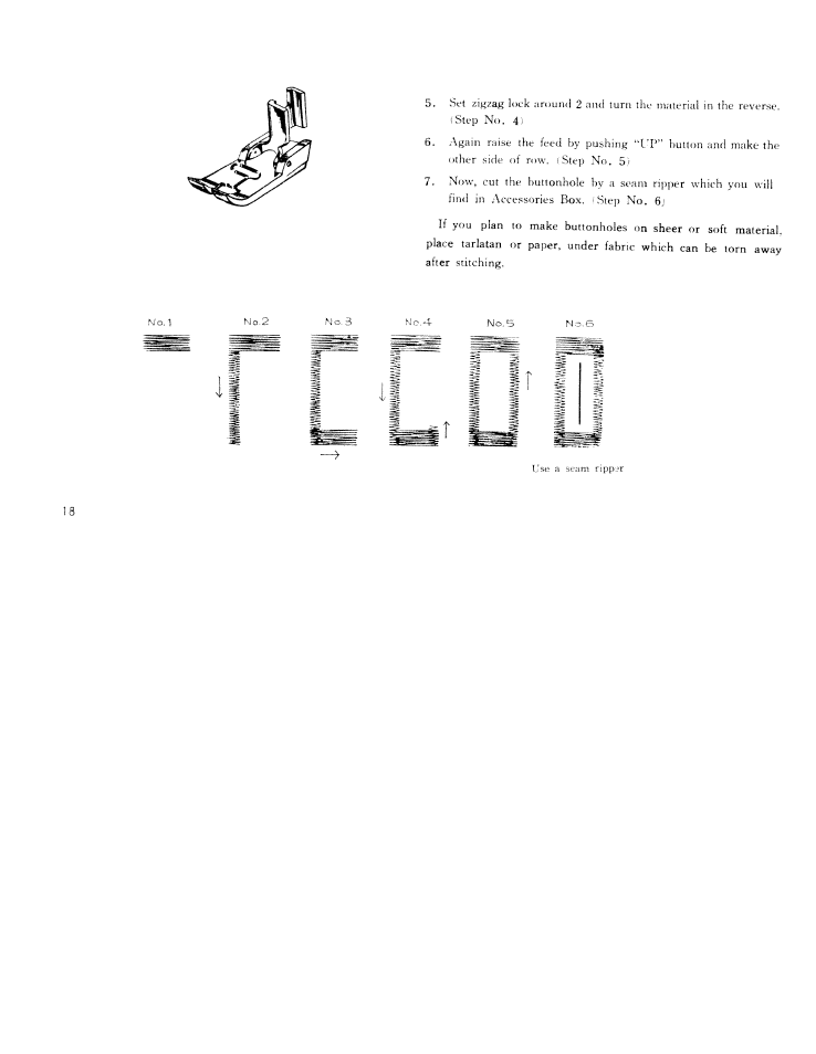 SINGER W311 User Manual | Page 19 / 38