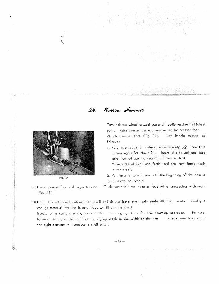 Man/ma* eme4ftmen | SINGER W3051 User Manual | Page 26 / 28