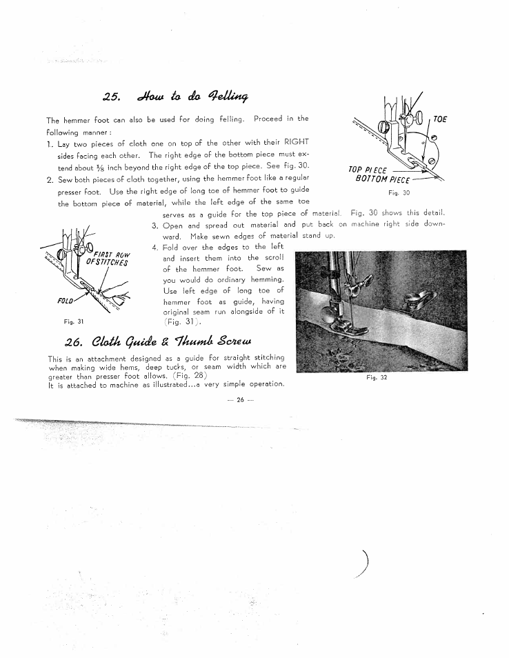 Emcmaa ¿a do, 2<5. quut quide & *^uumk sc^eiu, Quut quide & *^uumk sc^eiu | SINGER W3051 User Manual | Page 27 / 28