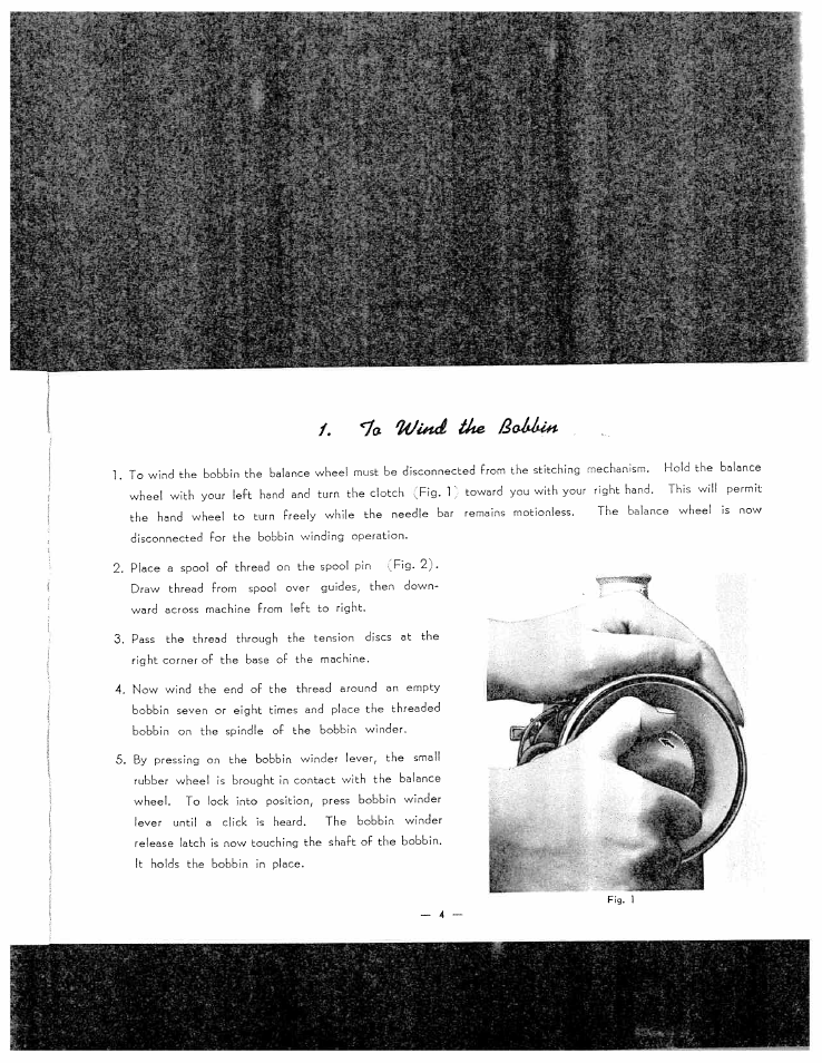 7a wind tue bomm, Wind tue b | SINGER W3051 User Manual | Page 5 / 28