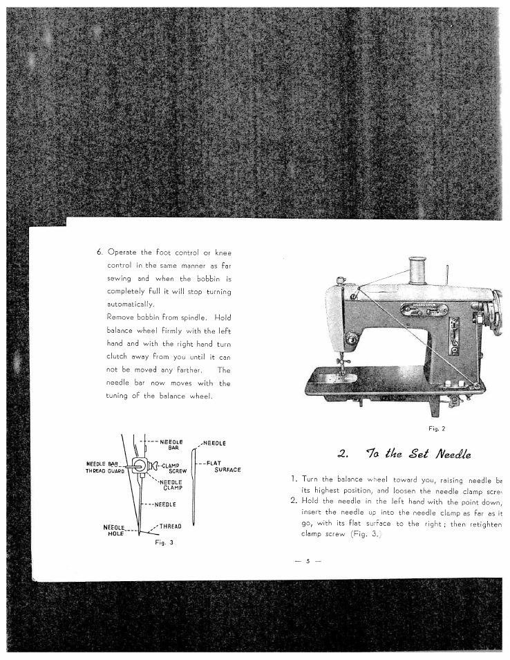 *7o ¿/ie set f^eed-le | SINGER W3051 User Manual | Page 6 / 28