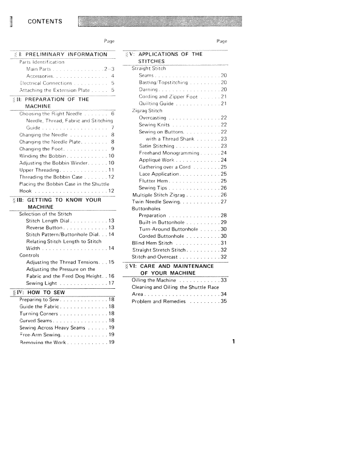 SINGER W310 User Manual | Page 3 / 39