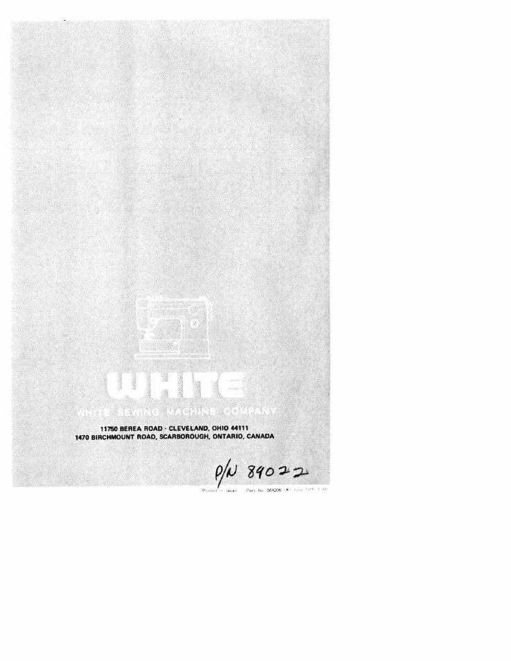 SINGER W310 User Manual | Page 39 / 39