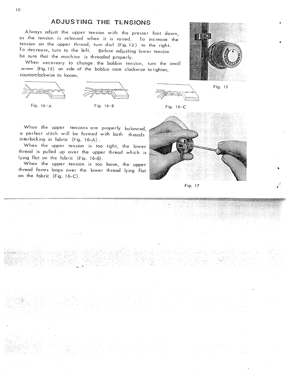 Adjusting the tensions | SINGER W311 User Manual | Page 11 / 50