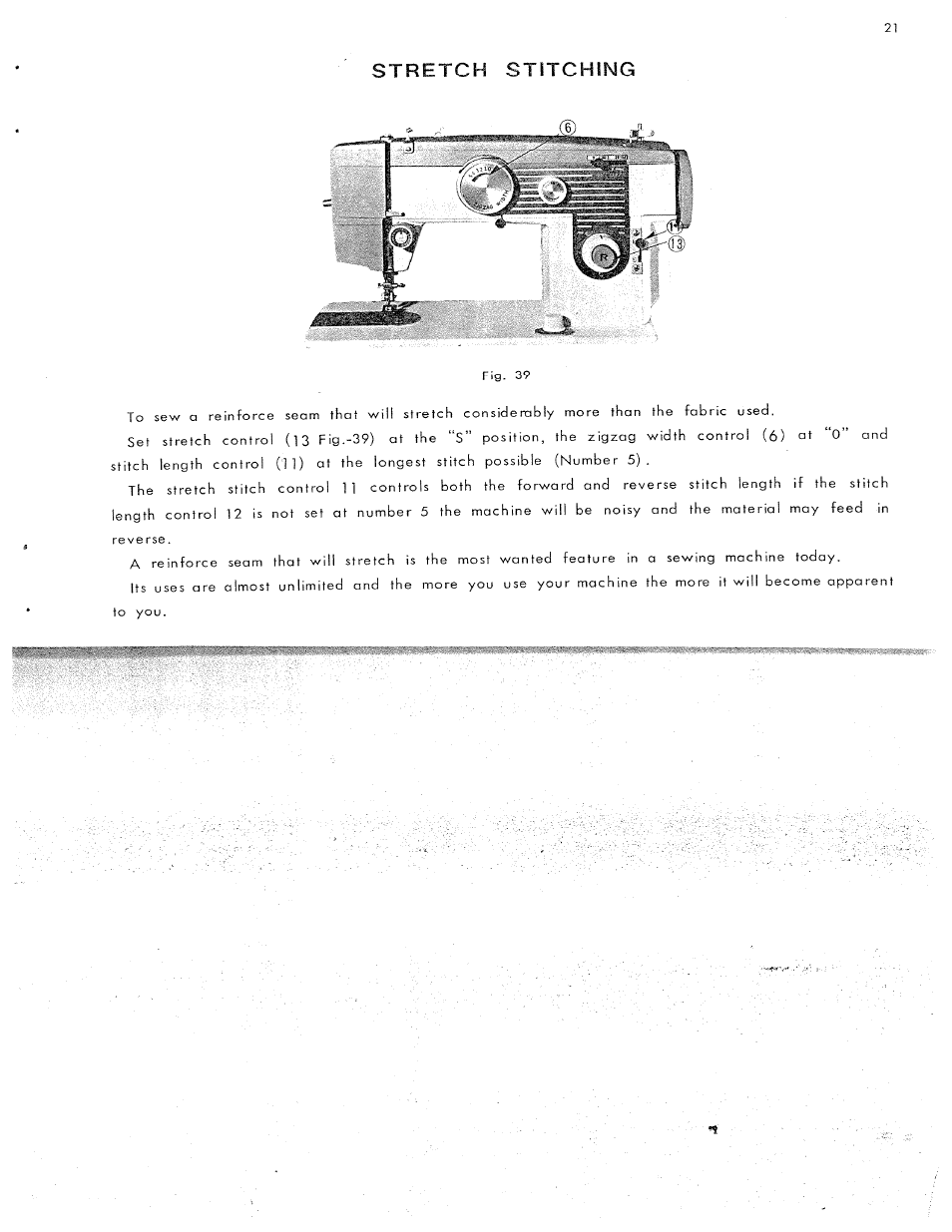 Stretch stitching | SINGER W311 User Manual | Page 22 / 50