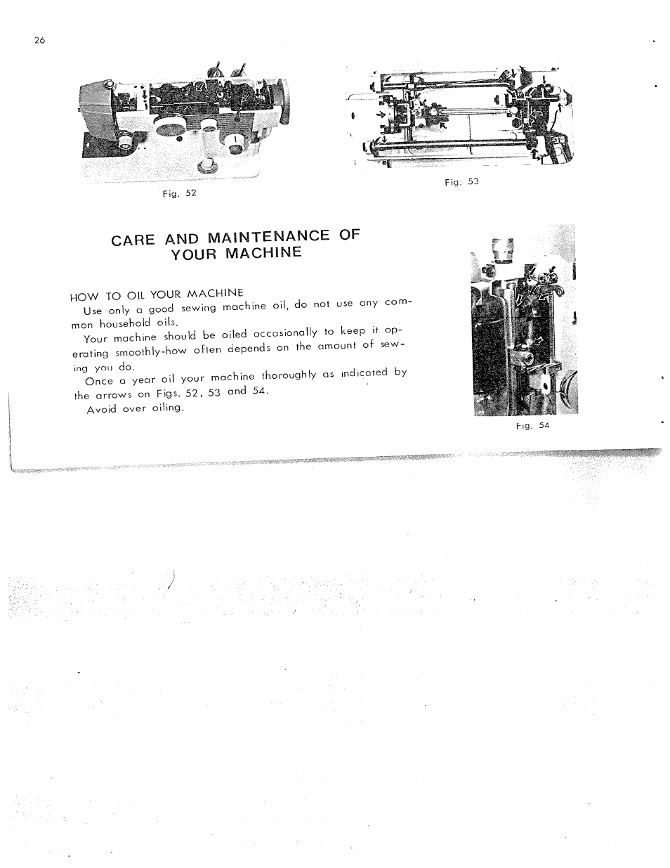 Care and maintenance of your machine, Maintenance | SINGER W311 User Manual | Page 27 / 50