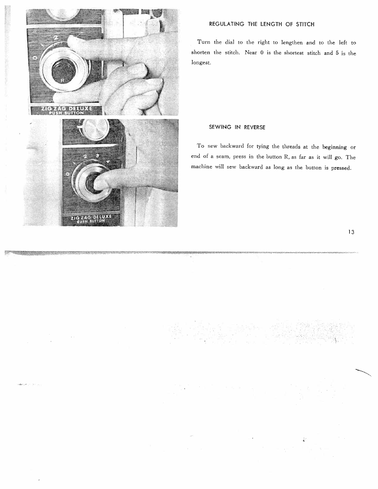 Sewing in reverse | SINGER W311 BBS User Manual | Page 15 / 50