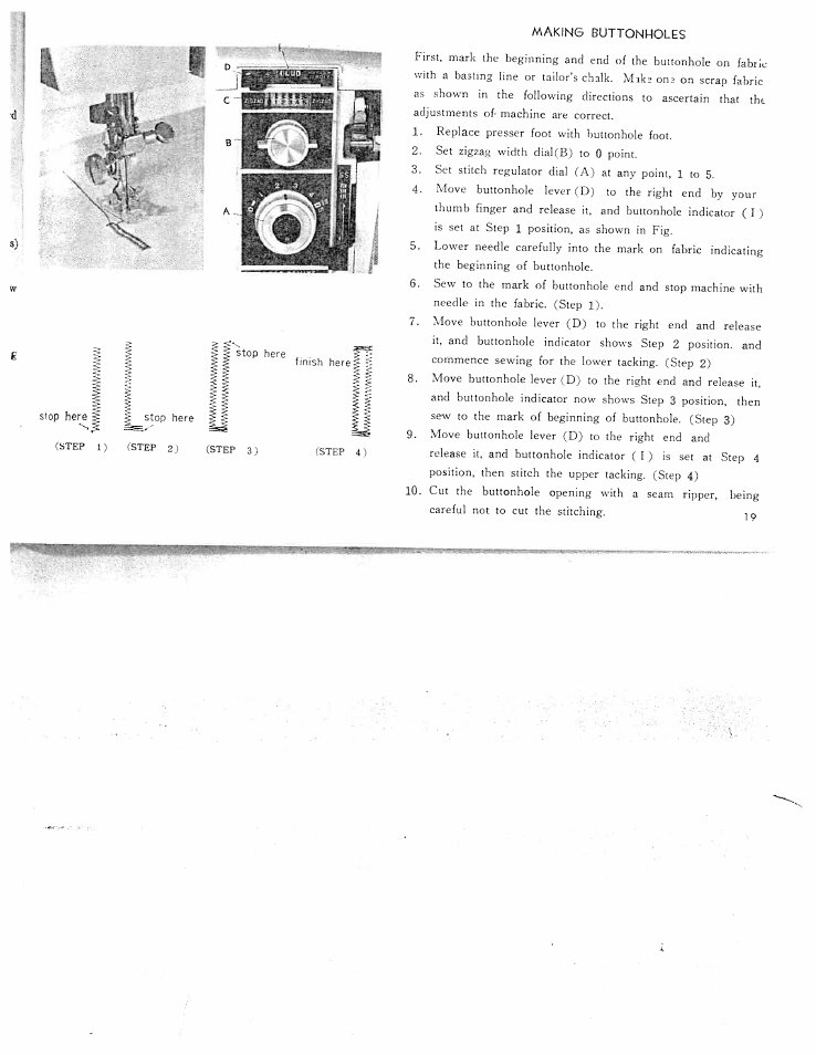 SINGER W311 BBS User Manual | Page 21 / 50