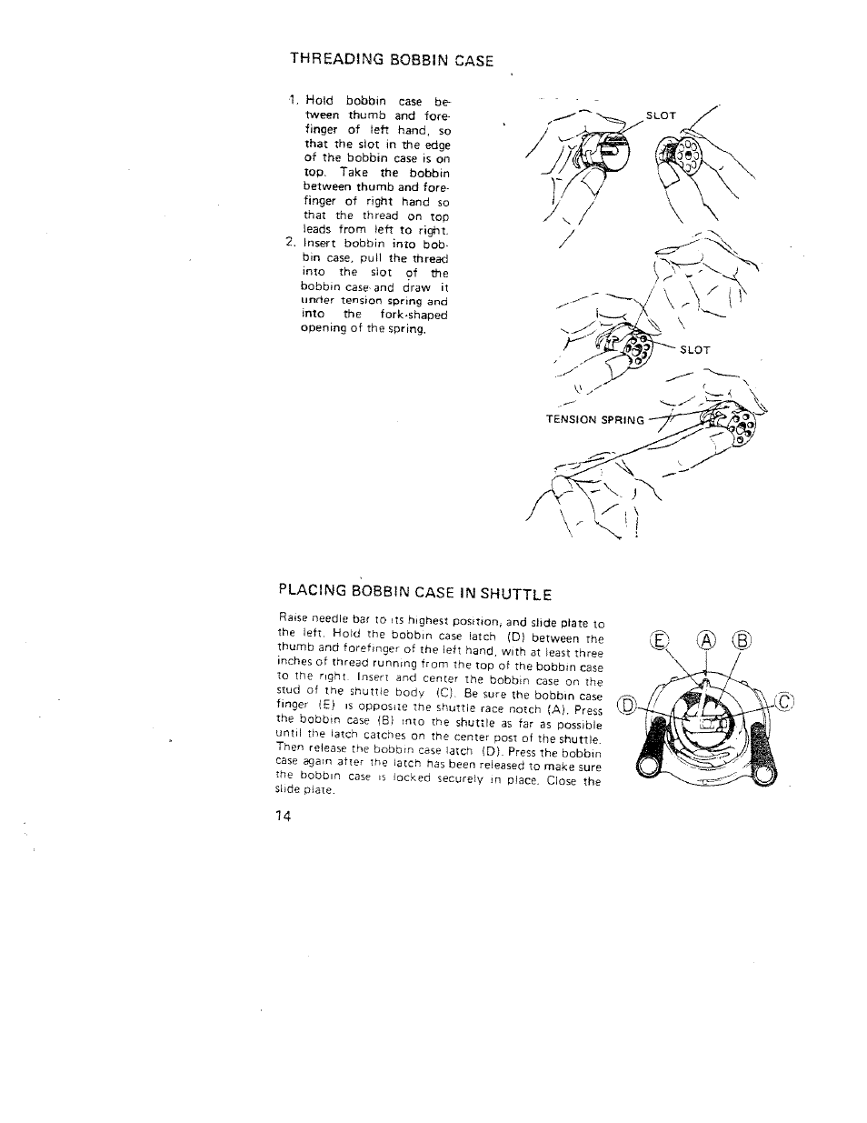 SINGER W312 Old User Manual | Page 14 / 46