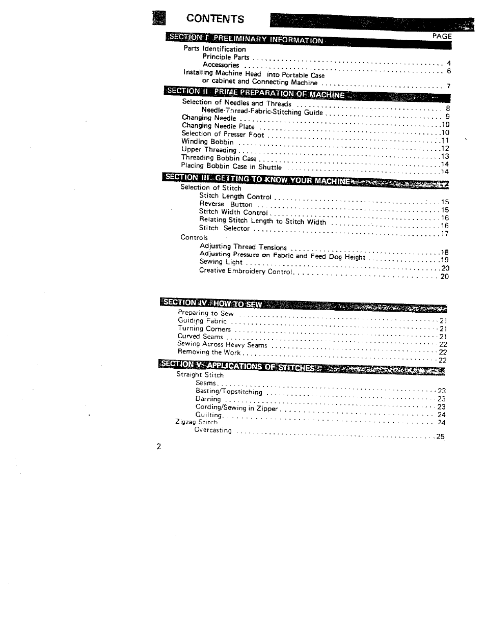 SINGER W312 Old User Manual | Page 2 / 46