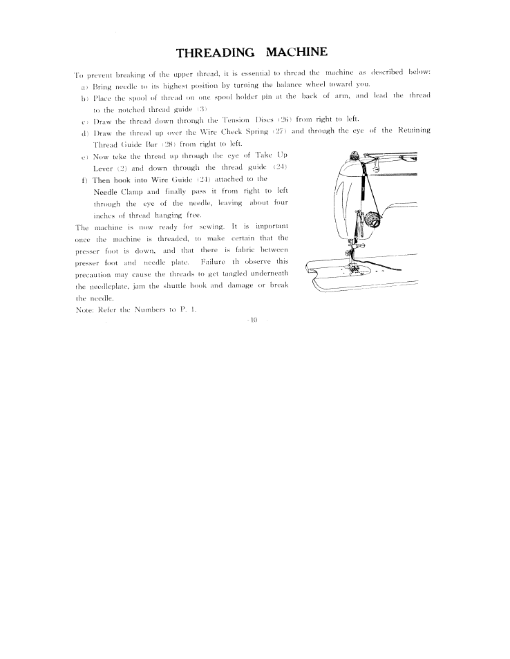 Threading machine | SINGER W3851 User Manual | Page 13 / 35