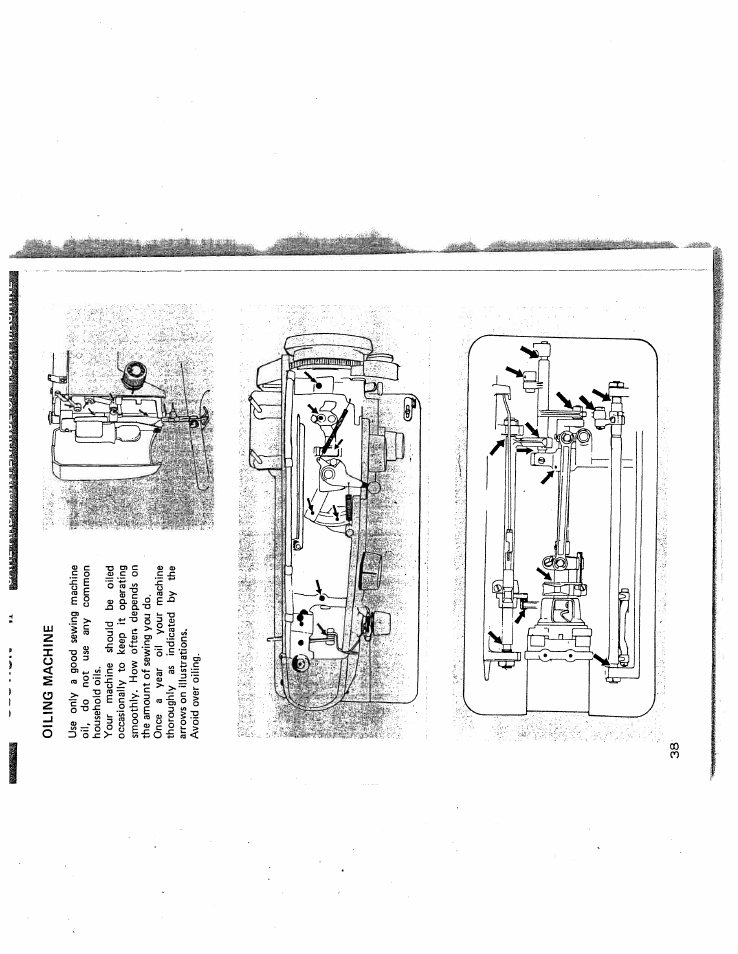 Oiling machine | SINGER W431 User Manual | Page 39 / 50
