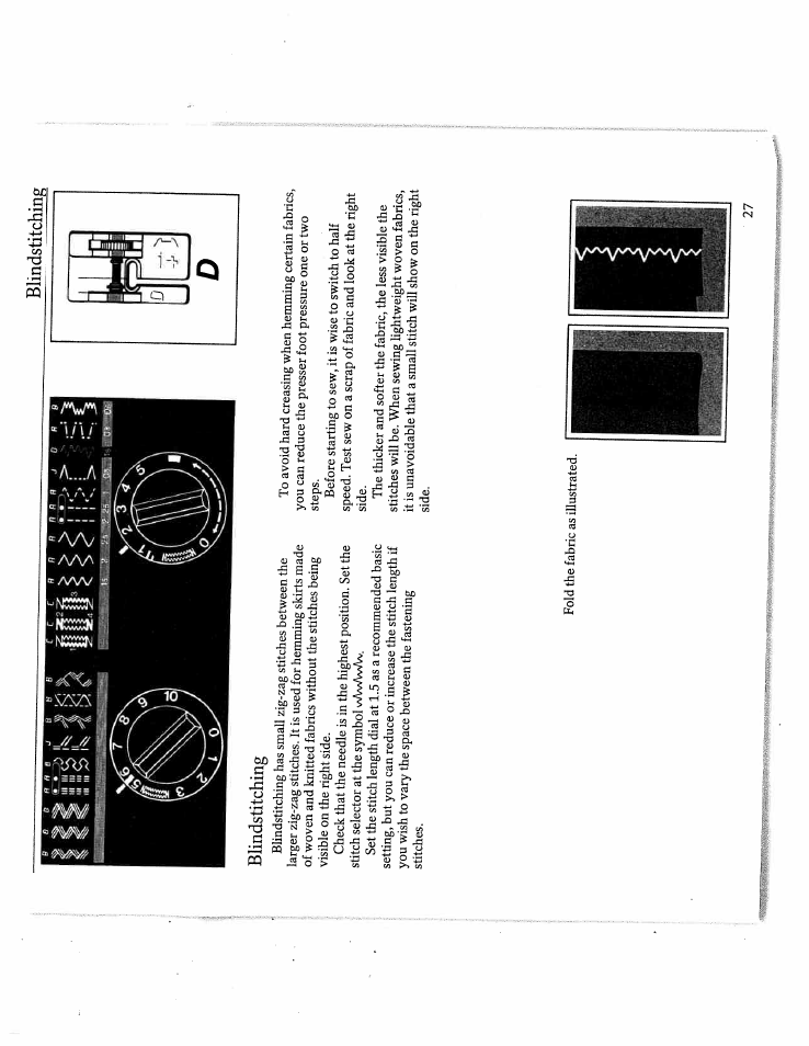 Blindstitching | SINGER W4910 Euroflair User Manual | Page 29 / 52