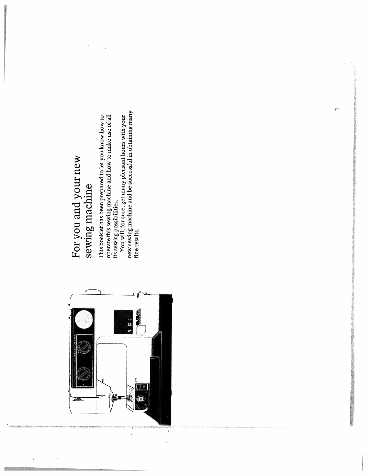 For you and your new sewing machine | SINGER W4910 Euroflair User Manual | Page 3 / 52