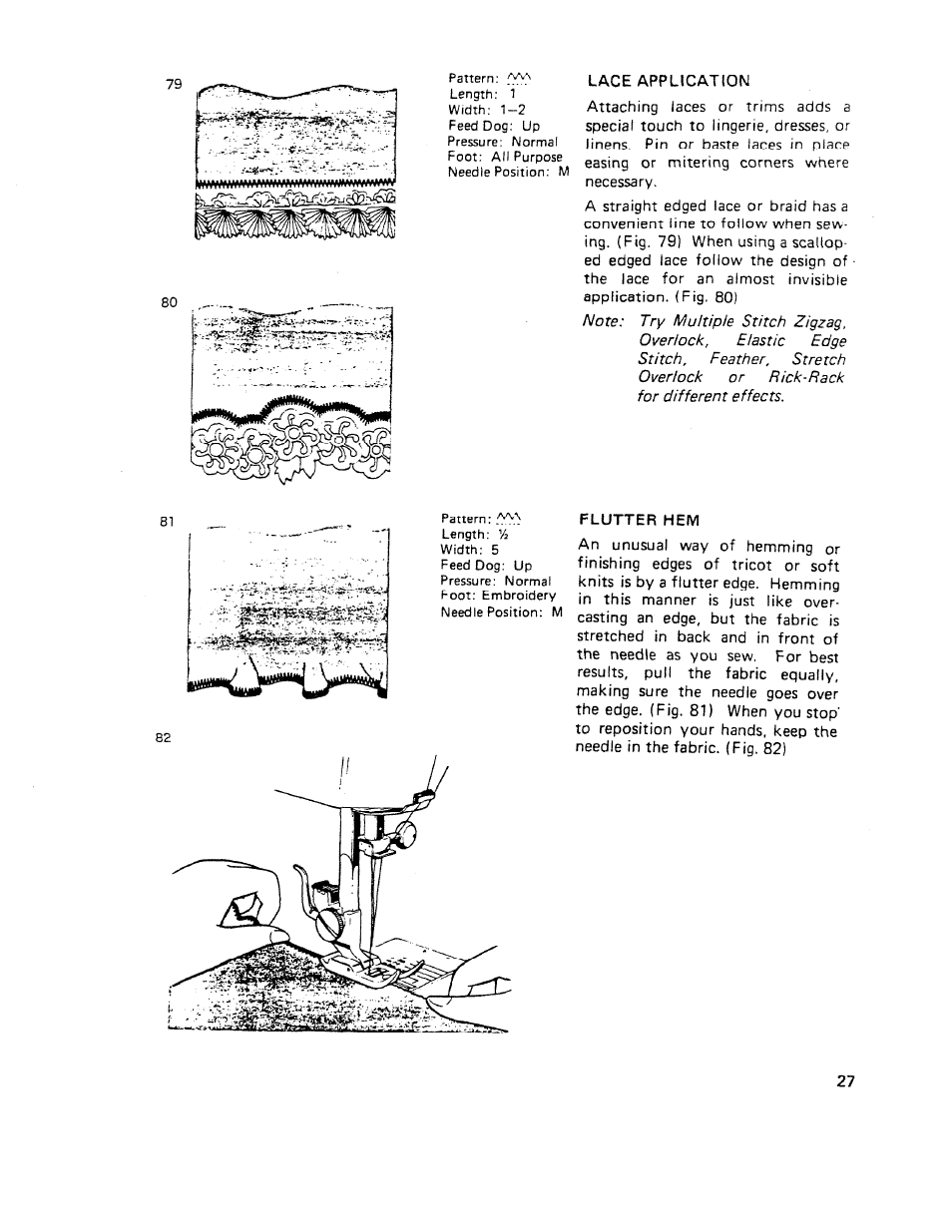 Flutter hem | SINGER W510 User Manual | Page 29 / 58