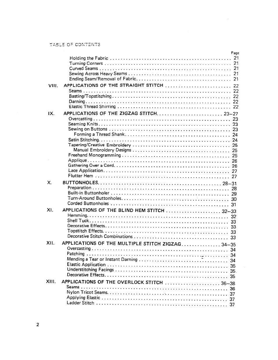 SINGER W510 User Manual | Page 4 / 58
