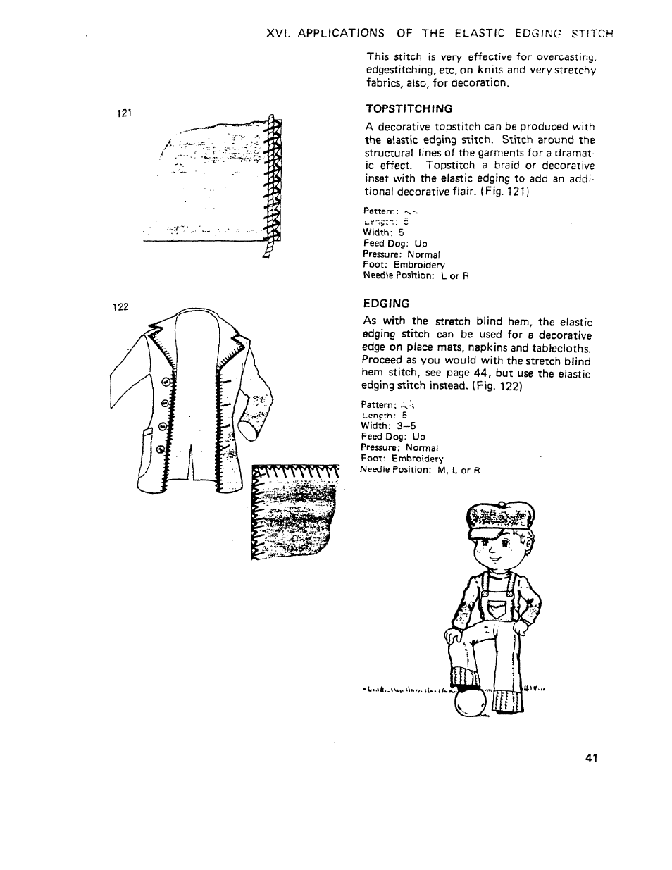 Topstitching, Edging | SINGER W510 User Manual | Page 43 / 58