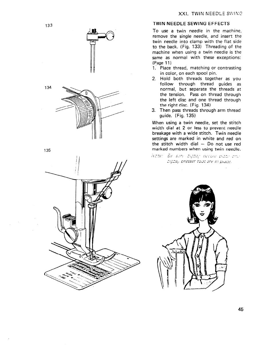 SINGER W510 User Manual | Page 47 / 58