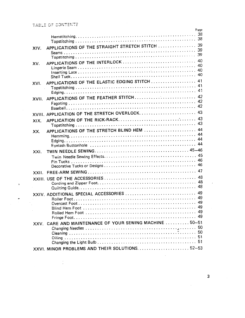 SINGER W510 User Manual | Page 5 / 58