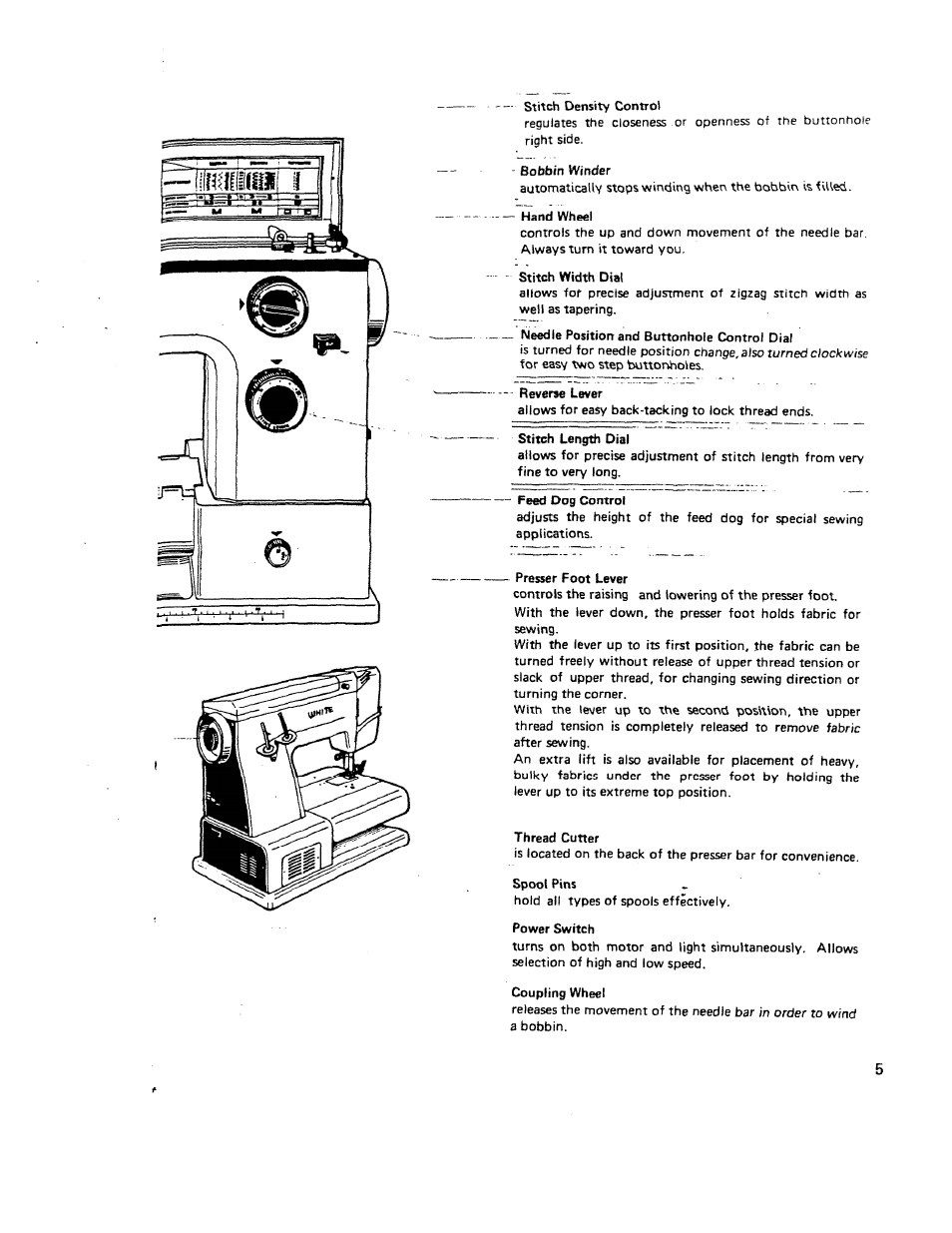 SINGER W510 User Manual | Page 7 / 58
