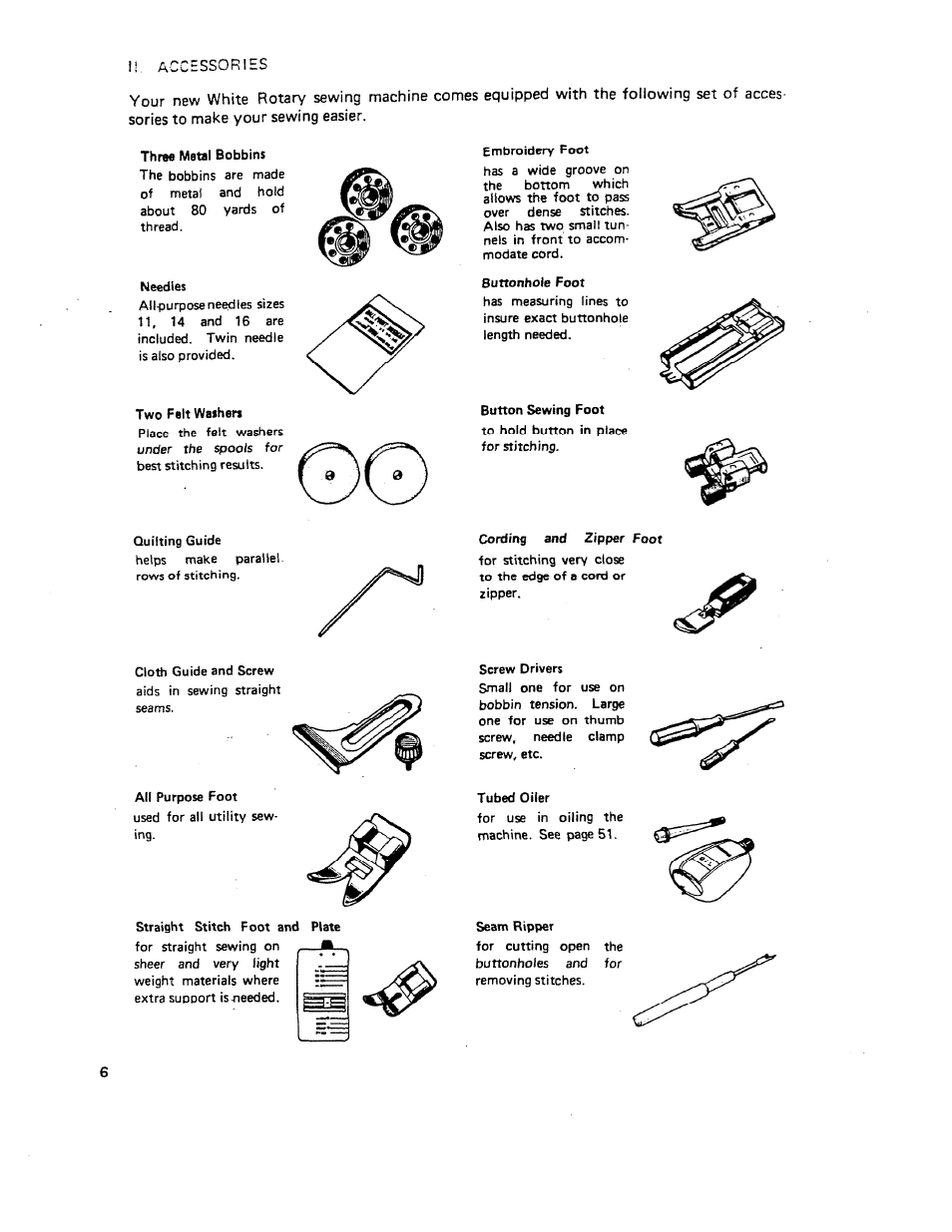 SINGER W510 User Manual | Page 8 / 58