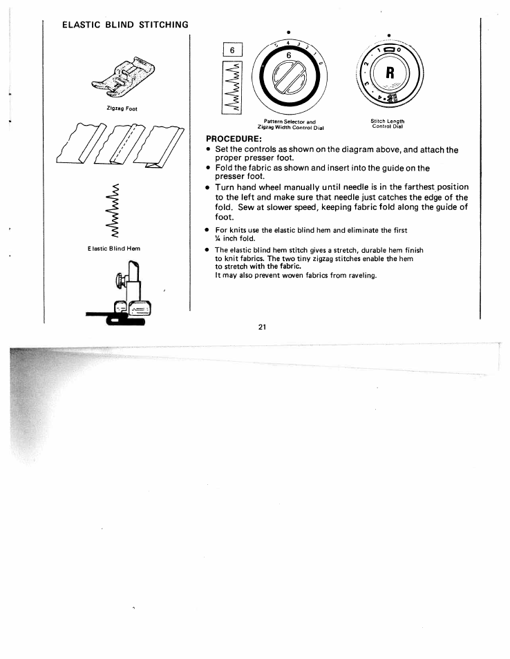 Procedure | SINGER W511 User Manual | Page 22 / 35