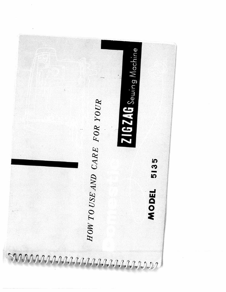 SINGER W5135 User Manual | 28 pages