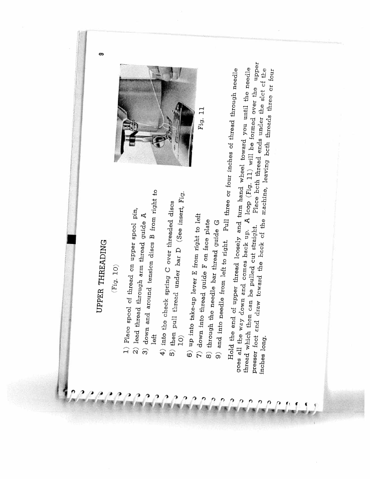 Upper threading | SINGER W5135 User Manual | Page 11 / 28