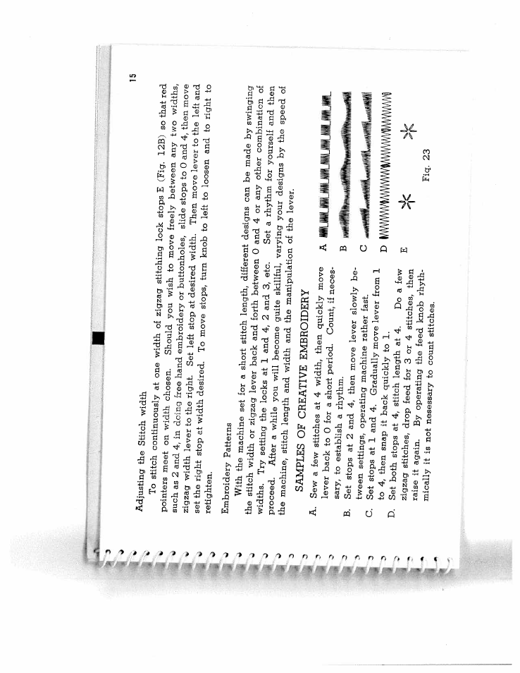 Samples of creative embroidery | SINGER W5135 User Manual | Page 17 / 28