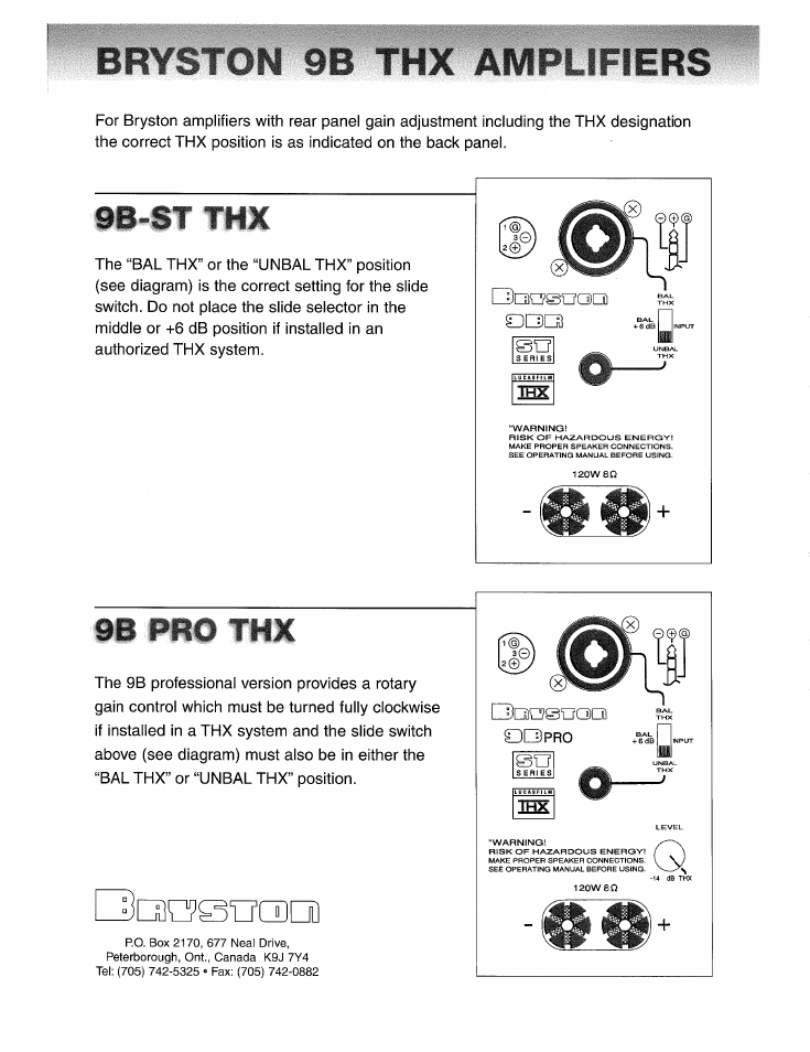 9b-st | Bryston 9B ST User Manual | Page 6 / 7