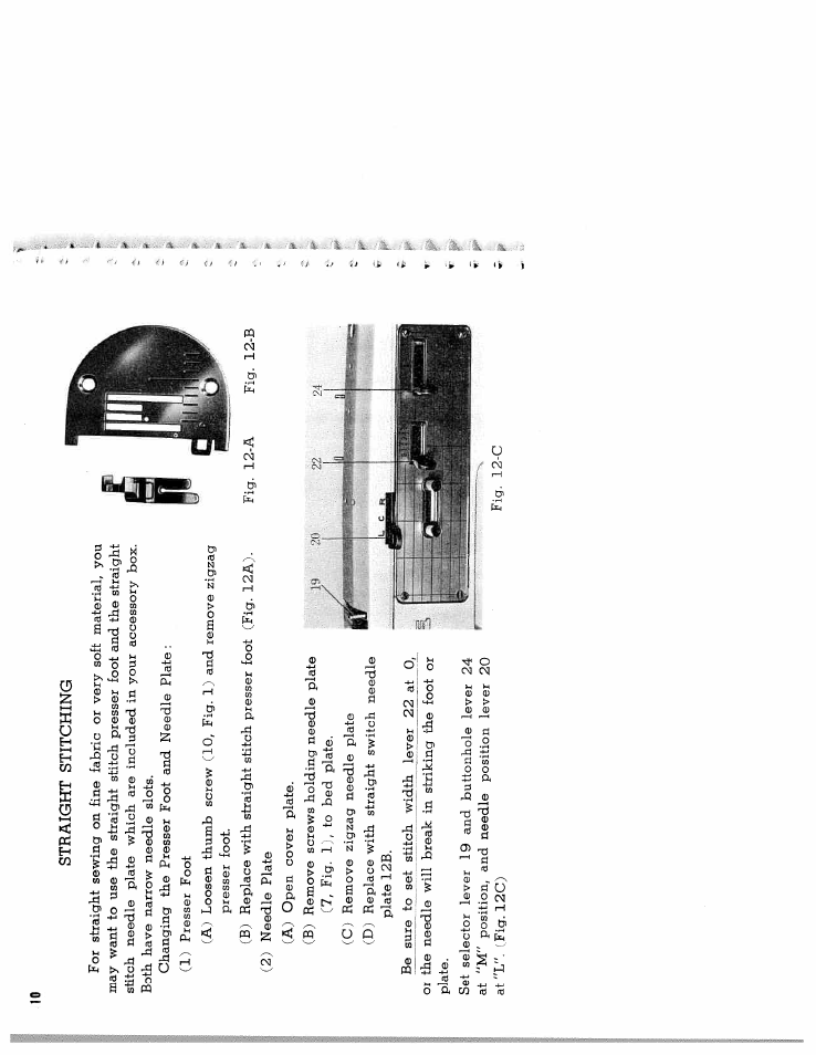 Straight stitching | SINGER W571 User Manual | Page 11 / 42
