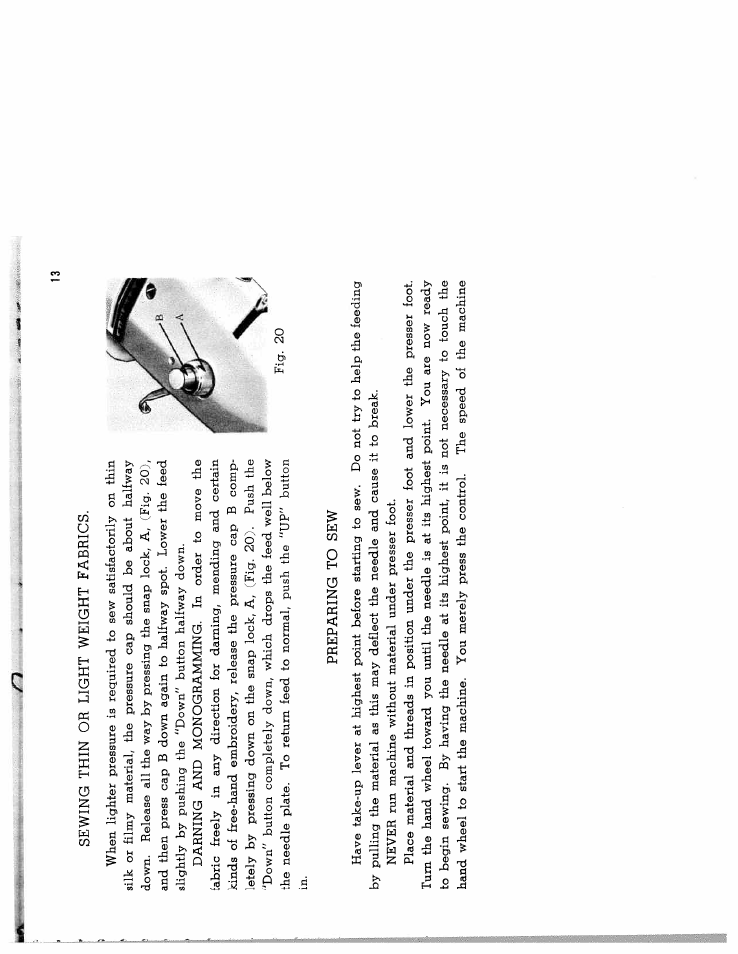 Sewing thin or light weight fabrics, Preparing to sew | SINGER W571 User Manual | Page 14 / 42