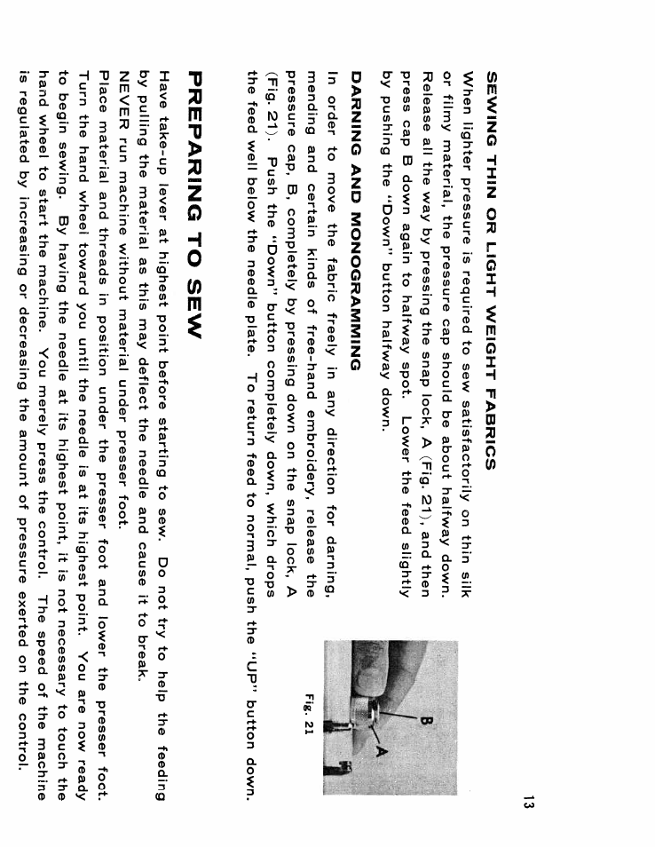 Preparing to, Preparing to sew | SINGER W610 User Manual | Page 15 / 44