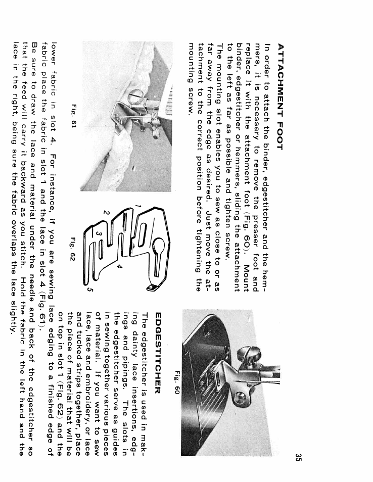 SINGER W610 User Manual | Page 37 / 44