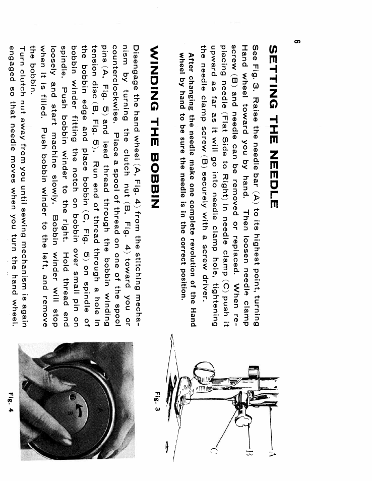 Winding the bobbin, Setting the needle | SINGER W610 User Manual | Page 8 / 44