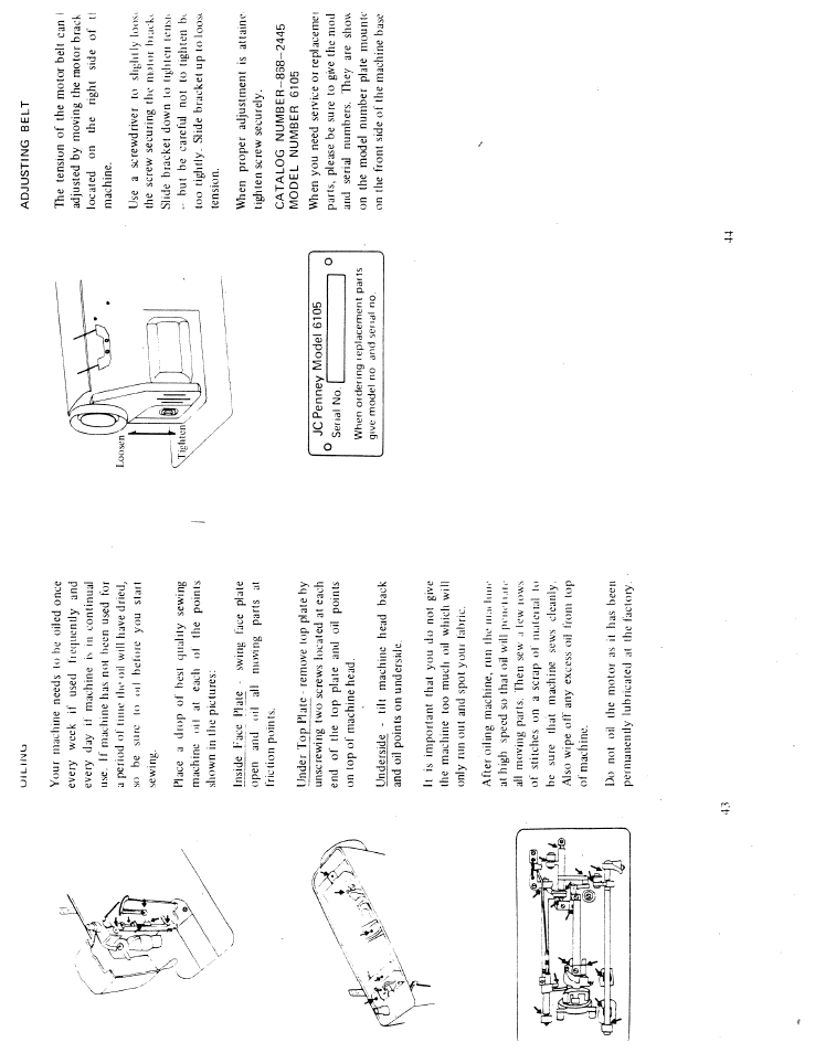 Jc penney model 6105 | SINGER W6105 User Manual | Page 24 / 26