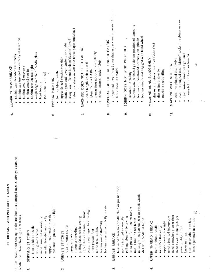 SINGER W6105 User Manual | Page 25 / 26