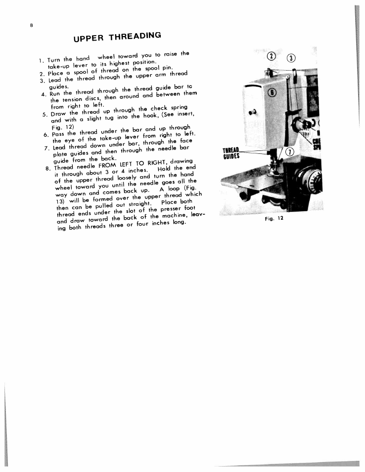 Upper threading, Rvxht | SINGER W612 User Manual | Page 10 / 51