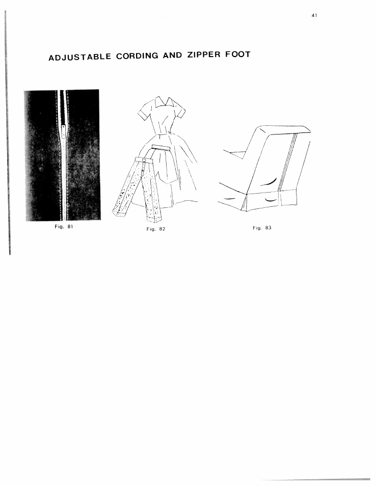 Adjustable cording and zipper foot | SINGER W612 User Manual | Page 41 / 51