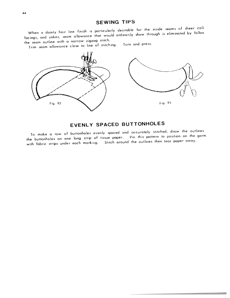 Jr-'s.'trzt: rssriss t-tr-xii-t-j | SINGER W612 User Manual | Page 44 / 51