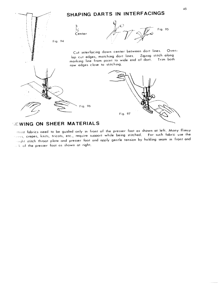 SINGER W612 User Manual | Page 45 / 51