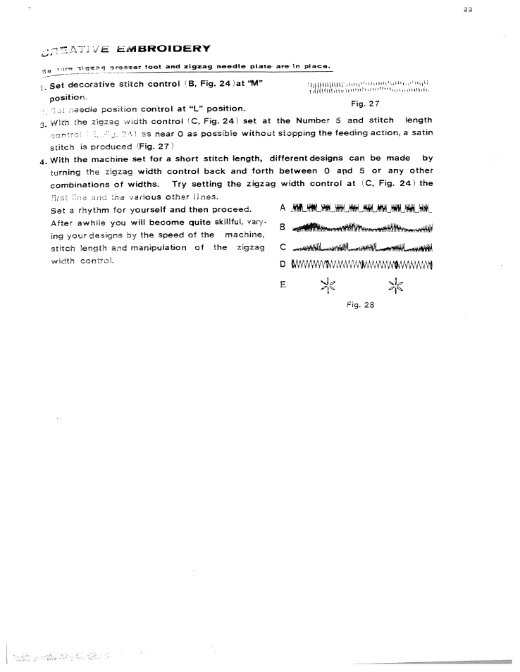 SINGER W614 User Manual | Page 24 / 57