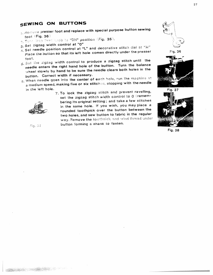 SINGER W614 User Manual | Page 28 / 57