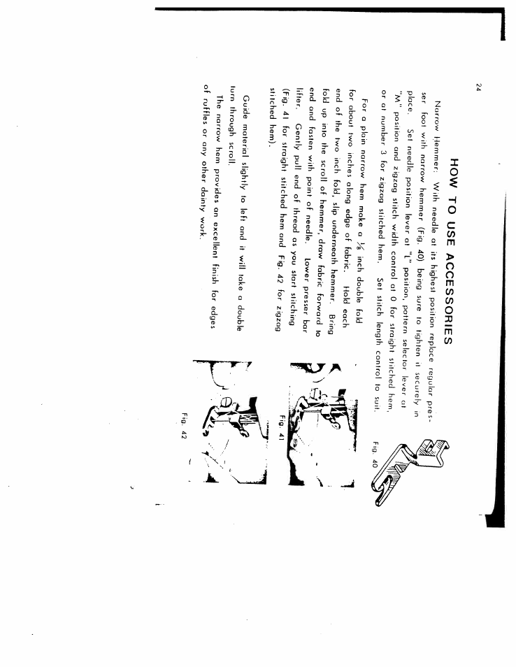 How to use accessories | SINGER W616 User Manual | Page 23 / 48