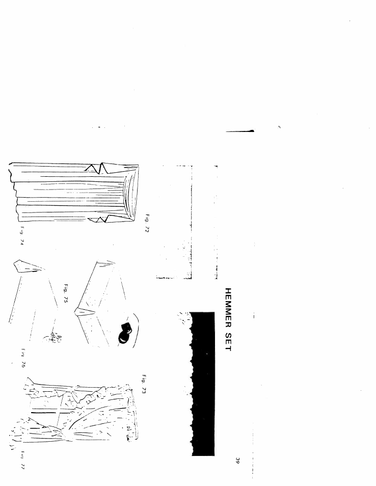 Hemmer set | SINGER W616 User Manual | Page 38 / 48