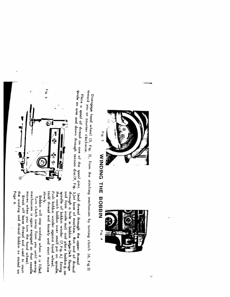 Winding the bobbin | SINGER W616 User Manual | Page 4 / 48