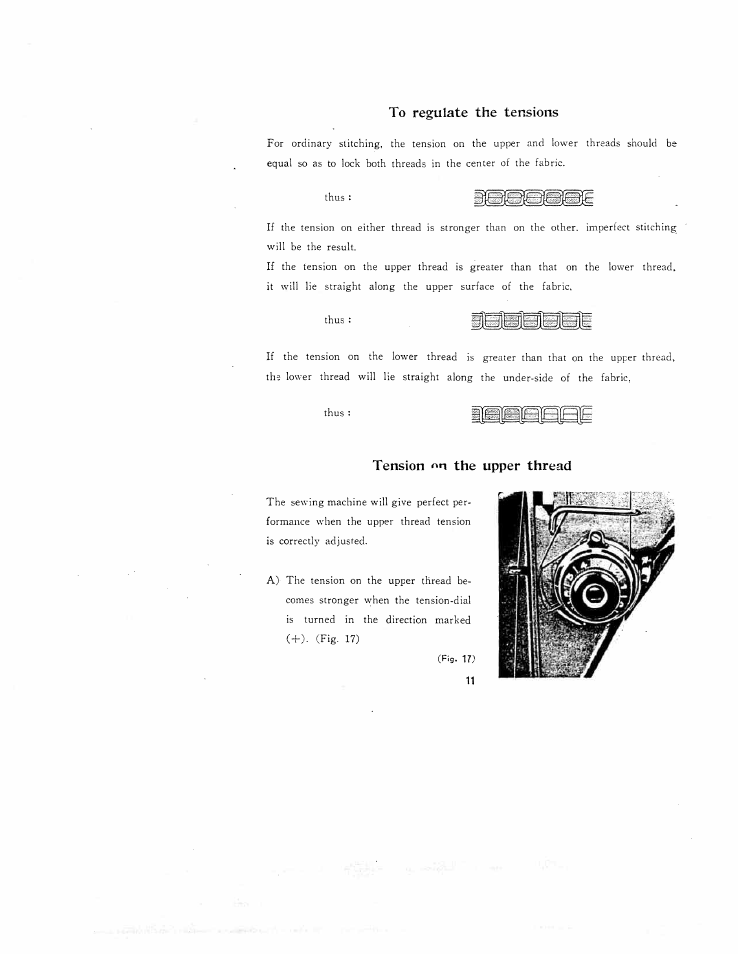 Tension i'n the upper thread | SINGER W671 User Manual | Page 12 / 24