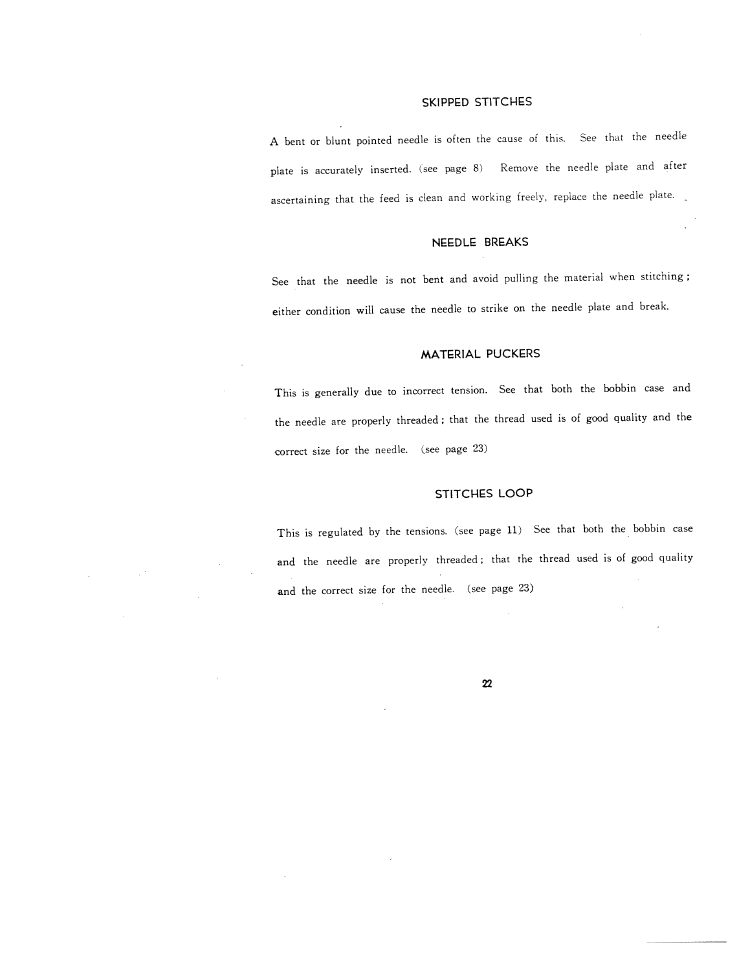 SINGER W671 User Manual | Page 23 / 24