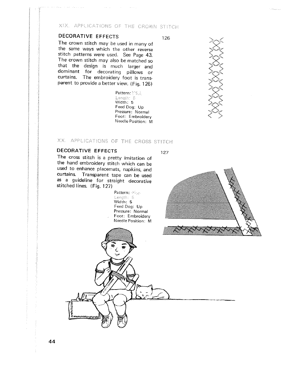 Decorative effects | SINGER W710 User Manual | Page 45 / 61