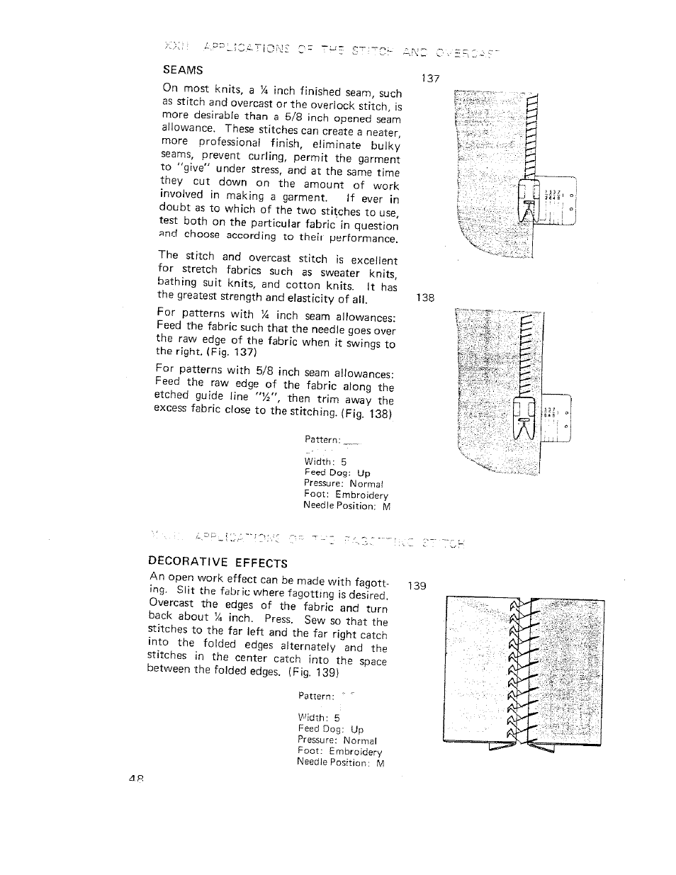 Decorative effects, Corded decorative effects | SINGER W710 User Manual | Page 49 / 61